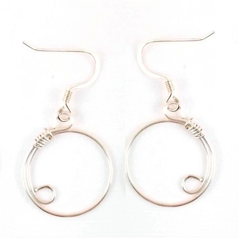 1.5 Inch Silver Plated Hypoallergenic Hoops NEW